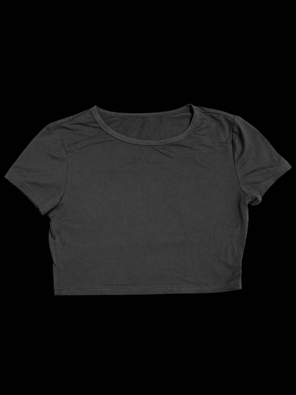 Women’s Black Crop Tee